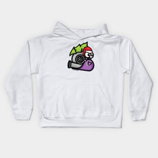 Turbo Snail - Christmas Tree Hauler (Purple) Kids Hoodie